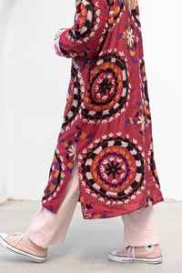 La Mejor Colección de Fábrica, Hecha a Medida, Acolchada, Ecológica, de Invierno, Roja, con Bordado Suzani, Estilo Vintage, de Algodón para Mujer - Product Image 6