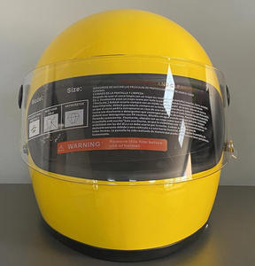 หมวกกันน็อคมอเตอร์ไซค์แบบเต็มใบ ABS Retro ได้รับการรับรองมาตรฐาน DOT สำหรับทุกเพศทุกวัย ใช้ได้ทุกฤดู สภาพใหม่ - Product Image 5