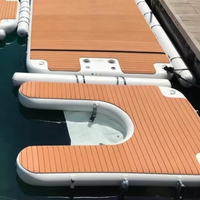Ponton flottant Drop Stitch, quai pour jet ski, île gonflable pour yacht, quai en C