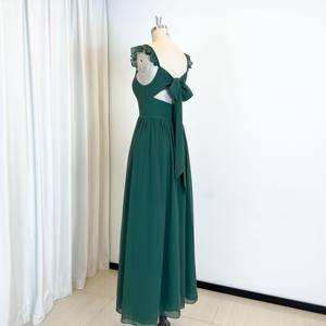 TEENYEE <span class=keywords><strong>vert</strong></span> en mousseline de soie nouvelle mode <span class=keywords><strong>robe</strong></span> de soirée de bal robes de mariée pour <span class=keywords><strong>demoiselle</strong></span> <span class=keywords><strong>d</strong></span>'<span class=keywords><strong>honneur</strong></span> élégante - Product Image 4