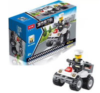 Mini Ensemble de Blocs de Construction Camion de Pompiers Militaire en ABS, Jouet Éducatif à Assembler Soi-même pour Enfants de 5 à 7 Ans, Cadeau