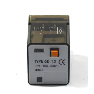 Wholesale 60.12 miniature multifunction 10A 250VAC electromagnetic general purpose relays