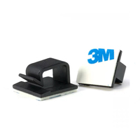 Clip auto-adhésif pour câble métallique Wcl-0805, clips adhésifs pour câbles de 3 m, organisateur de câbles en plastique nylon
