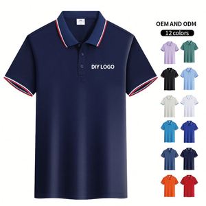 เสื้อโปโลผู้ชายผ้าคอตตอนผสมโพลีเอสเตอร์เนื้อไอซ์ซิลค์ ระบายอากาศได้ดี แห้งเร็ว ซับเหงื่อ ใส่สบาย ทรงพอดีตัว เหมาะสำหรับฤดูร้อน - Product Image 1