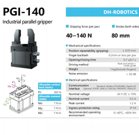 Pince servo à longue course et haute rigidité PGI-140, doigt de robot parallèle industriel pour l'assemblage et le chargement CNC