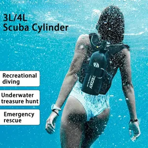 Cylindre de plongée portable 4L, mini-bouteille d'air, respirateur de plongée, équipement de plongée de secours, dispositif de respiration sous-marine - Product Image 2