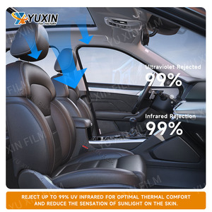 <span class=keywords><strong>Film</strong></span> de protection solaire et de confidentialité Yuxin 99UVR 3Mil pour vitres, <span class=keywords><strong>film</strong></span> teinté réfléchissant pour vitres de voiture - Product Image 2