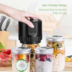 Wholesale Kitchen <strong>Tools</strong> Automatic Kit Food Storage Regular Mouth Jar Lids Electric Jar Vacuum Sealing Machine - Product Image 2