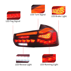 Ensemble de feux arrière pour BMW Série 3 F30 320 <span class=keywords><strong>328</strong></span> F35, clignotants LED à effet écailles de dragon modifiés, M3 - Product Image 5