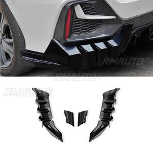 Car Rear Bumper Lip Splitter Body Kit for Honda Civic 2016-2021 Hatchback Mugen Style Bumper <b>Protector</b> <b>Corner</b> Trim Body Kit - Product Image 3