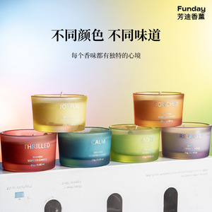 Fangdi Scented Candle Cup With Lid 100g Minimalist Design For Bedroom And Living Room - Product Image 3