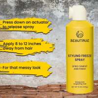 Vente en gros d'usine Laque pour cheveux Freeze Hairspray Spike Cement Finish Tenue extrême Coiffage Salon Longue durée Fixation forte