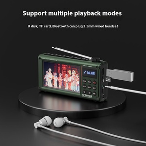 2025 New <span class=keywords><strong>Sansui</strong></span> F69 Xách Tay Đài Phát Thanh Video Player Loa Kép Có Thể Sạc Lại Cho Bluetooth 1080P Video FM Đài Phát Thanh Di Động Các Tính năng - Product Image 5