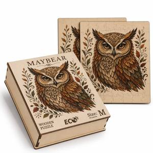 Puzzle <span class=keywords><strong>in</strong></span> <span class=keywords><strong>Legno</strong></span> Personalizzato a Forma di Animale, 3mm HDF, Taglio Laser, Pezzi Irregolari Fantasiosi con <span class=keywords><strong>Scatola</strong></span> di Stoccaggio Personalizzata, OEM Accettato - Product Image 6