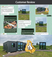 Maison conteneur extensible 20 pieds, camp de travail portable, bureau de chantier modulaire, déploiement rapide, isolé