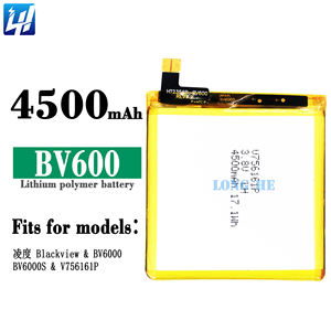 内蔵携帯電話バッテリー BlackView BV600 BV6000S A1K9 V756161PRB 3.8V 4500mAh オリジナル容量交換用バッテリー - Product Image 5