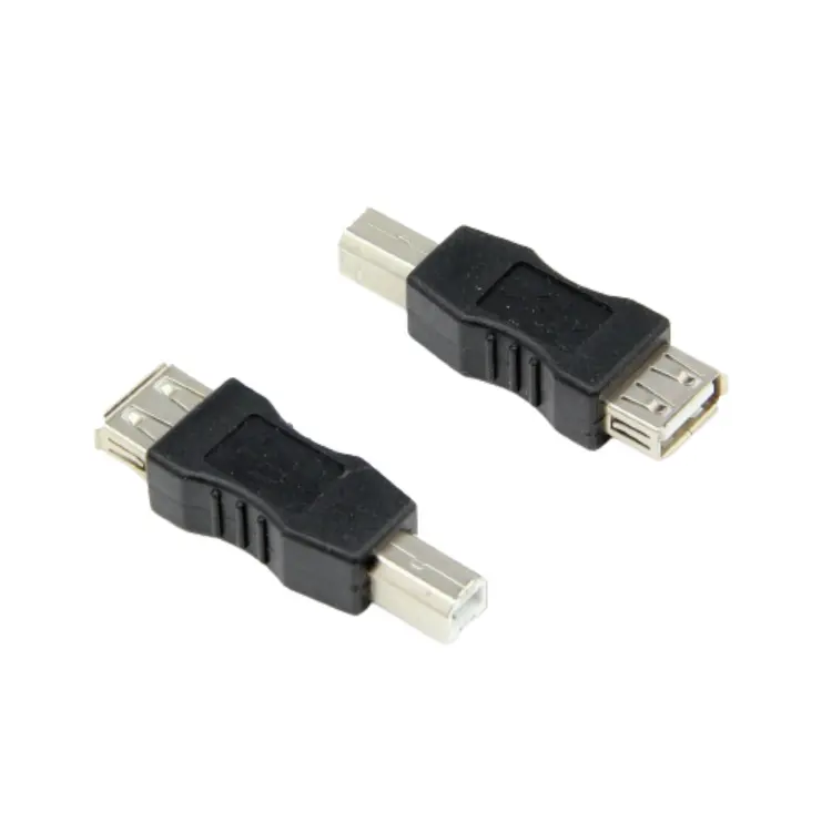 USB 2.0 Type A Femelle vers Type B Mâle Adaptateur Convertisseur Noir