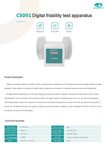Tester di friabilità CSD01, test di resistenza all'abrasione in laboratorio, altri forniture da laboratorio - Product Image 2