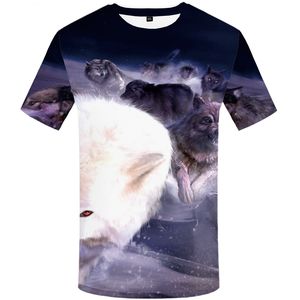 เสื้อยืดพิมพ์ลายหมาป่า มอนสเตอร์ กาแล็กซี่ สำหรับผู้ชาย ไซส์พลัส แบบยั่งยืน สไตล์พังก์ แขนสั้น ตลก ฮิปฮอป ฟิตเนส XS-8XL - Product Image 2