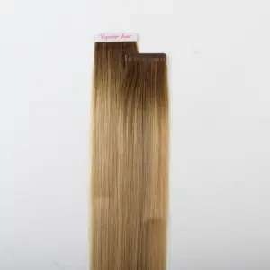 Superior Hair Wholesale 16 inch Light Color Ombre Color Brazilian Ultimate in Ultra Seamless Ombre Tape In Human Hair Extensions