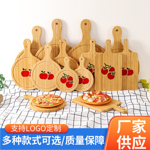 Plateau à pizza en bambou 30 cm, style simple, pour la cuisine à domicile - Product Image 3