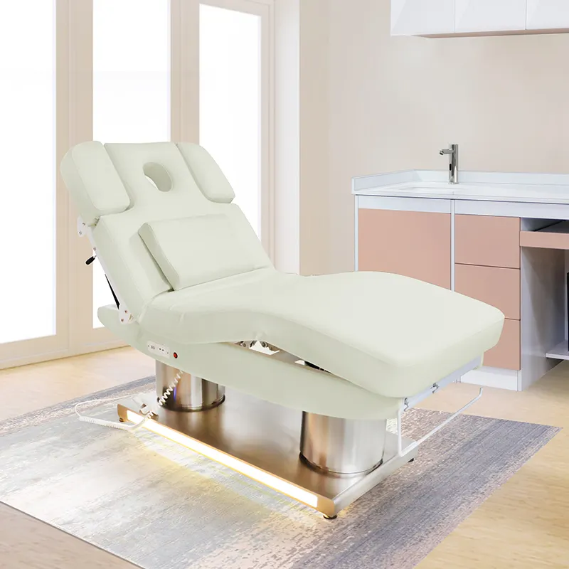 Yimmi – meuble de Salon de beauté 4 moteurs grande capacité de charge Spa Massage traitement du visage lit Table de Massage électrique lit