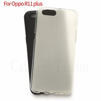 Fabricant de gros étuis en TPU mat souple givré couverture arrière étui de téléphone portable en silicone pour OPPO R11 Plus noir