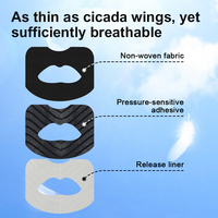 Bandes buccales hypoallergéniques de qualité médicale en tissu élastique pour soulager le ronflement nocturne