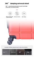 Valise à roulettes en aluminium unisexe personnalisée de 20 à 28 pouces, à la mode, avec serrure à combinaison, grande capacité, pour homme, vente en gros