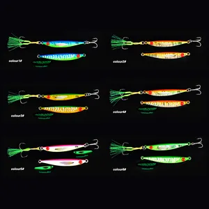 40g 60g 80g 100g piombo pesce artificiale in metallo duro esca da pesca con occhi 3d pesca Mini Jig esche affondanti Vertical Jigging Bait