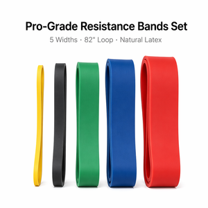 Juego de Bandas de Resistencia de Látex de 5 Niveles para Asistencia en Dominadas con Anclaje para Puerta, Asas, Logotipo y Colores Personalizados - Product Image 2
