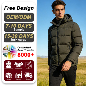 Giacca da <span class=keywords><strong>Uomo</strong></span> Trendy con Colletto Alto, Calda e Personalizzabile con LOGO, per Autunno e Inverno, Vendita all'Ingrosso - Product Image 4