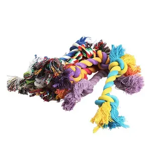 Qbellpet all'ingrosso nodo corda pet pet giocattolo di peluche da masticare durevole corda di cotone cane giocattoli da masticare aggressivi masticatori di grande razza - Product Image 4