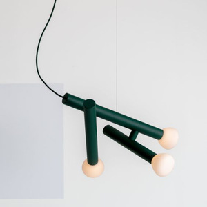 Luminaire suspendu moderne à trois têtes LED E27 avec interrupteur, éclairage domestique, design allongé - Product Image 1