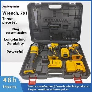 DW Lithium Electric Drill Angle Grinder Wrench Three-Piece <b>Set</b> Long-Lasting Super Power Battery Factory Source with OEM Options - Product Image 2
