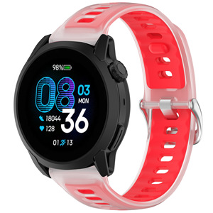 Bracelets en caoutchouc de couleur gelée universels confortables et imperméables de qualité supérieure Win-Win 22 mm compatibles avec Coros Pace 4 3 - Product Image 2