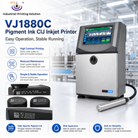 IPS-VJ1880C Continue Inkjet CIJ Codeermachine voor drankenblikken, donkere PET-flessen, houdbaarheidsdatum, productiedatum, batchnummer markering.