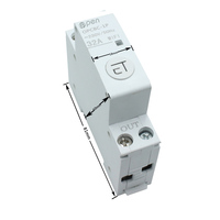 Disjoncteur intelligent WiFi 1P 32A 18mm sur rail DIN, type relais, commande à distance par application EWeLink