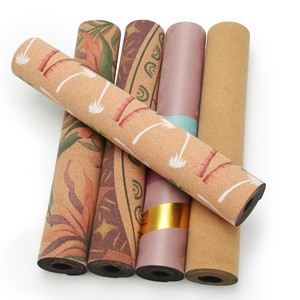 Tapete de <span class=keywords><strong>Yoga</strong></span> Antideslizante de Corcho y Caucho Natural para Gimnasio y Deportes, Tapete de <span class=keywords><strong>Yoga</strong></span> de Corcho con Impresión Digital, Ideal para <span class=keywords><strong>Yoga</strong></span> Caliente y <span class=keywords><strong>Bikram</strong></span> - Product Image 1