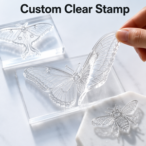 Maßgefertigtes Silikon-Stempelset, Individueller Photopolymer-Klarstempel-Hersteller, OEM ODM Service, Personalisierter Harzstempel für DIY-Handwerk - Product Image 1