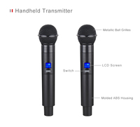 Microphones sans fil VHF Lane LVR-501 : Les meilleurs pour le karaoké – Vente directe usine, en plastique, mode de modulation FM