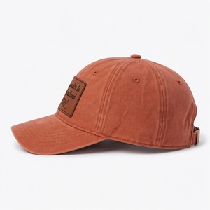 "Premium 6-Panel Canvas Baseball Cap Custom Leather Patch Logo Outdoor Sport Hat Manufacturer Wholesale Bulk" - Product Image 4