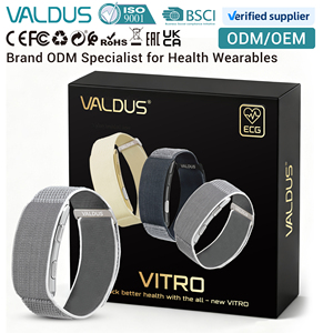 VALDUS OEM/ODM นาฬิกาอัจฉริยะแบบไม่มีหน้าจอ รุ่น VITRO Health สำหรับออกกำลังกาย ติดตามกิจกรรม วัดอัตราการเต้นของหัวใจ  ไม่มีหน้าจอ  ขั้นต่ำในการสั่งซื้อน้<span class=keywords><strong>อย</strong></span> - Product Image 1