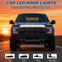 Kingshowstar Bande lumineuse LED RGB 12V pour capot, flexible, DRL, étanche IP68, dynamique, nouvelle, universelle pour voiture, camion, SUV