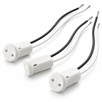 Douille G4 en céramique spéciale avec connecteur de fil, support de lampe en céramique pour ampoules LED et luminaires de lustre