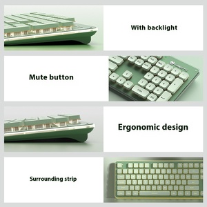 Langtu L1 Teclado inalámbrico Sensación mecánica Silencioso Retroiluminado Teclado con cable PC Laptop Office E-Sports Color Gaming Teclados - Product Image 4