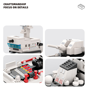 Hải quân quân quân loạt loại 081 khối xây dựng mô hình thiết lập 3523 moc bộ phận Đồ chơi điện tử cho bé trai hải quân 081 mỏ biện pháp đối phó tàu - Product Image 3