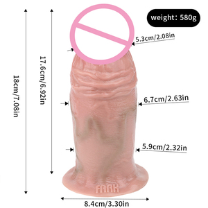 Faak Siliconen Grote Dildo,2.6 "Diameter Enorme Dikke Dildo,G-Spot Anale Seksspeeltjes Voor Vrouwen En Mannen Xxl Realistische Dildo Volwassen Speelgoed - Product Image 2