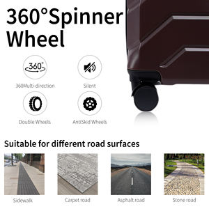 Maleta de Viaje Rígida de Gran Capacidad y Diseño Ligero, Fabricada en ABS y PC, con Ruedas Giratorias de 360 Grados y Ganchos Laterales - Product Image 6