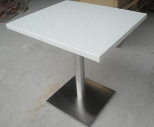 Ristorante <span class=keywords><strong>resina</strong></span> corians pietra superficie solida acrilica cafe table top, ristorante <span class=keywords><strong>tavolo</strong></span> da pranzo e sedia - Product Image 6